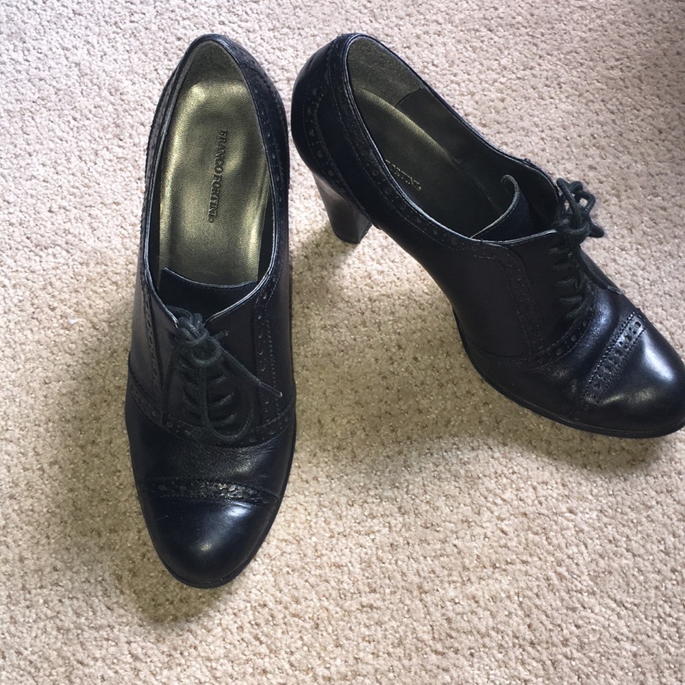 Black Franco Fortini heels